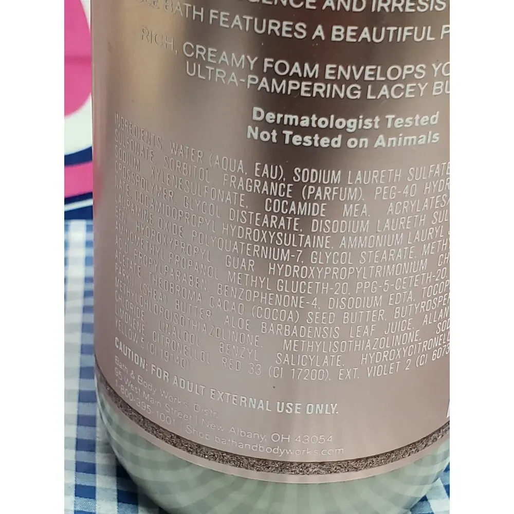 BBW Pure Wonder Luxurious Bubble Bath w. Essential Oils Rich Creamy Foam